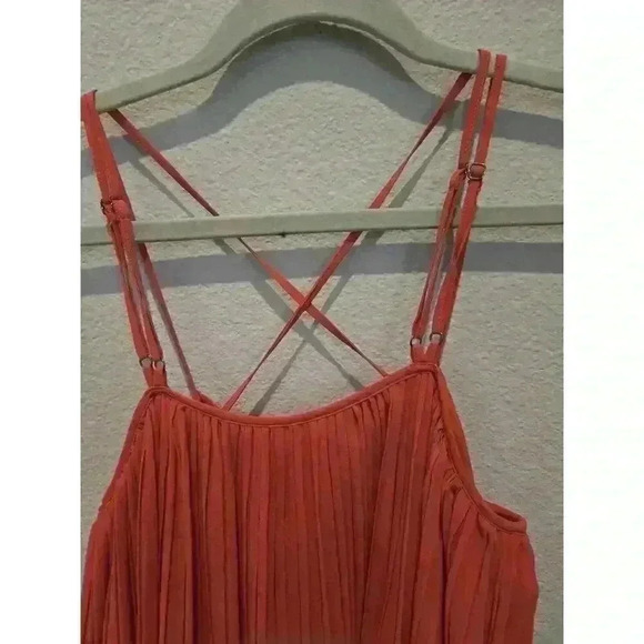 BCBGeneration Women's XS Coral Pleated Cami Dress Short Sleeveless Swiftie - Picture 5 of 10